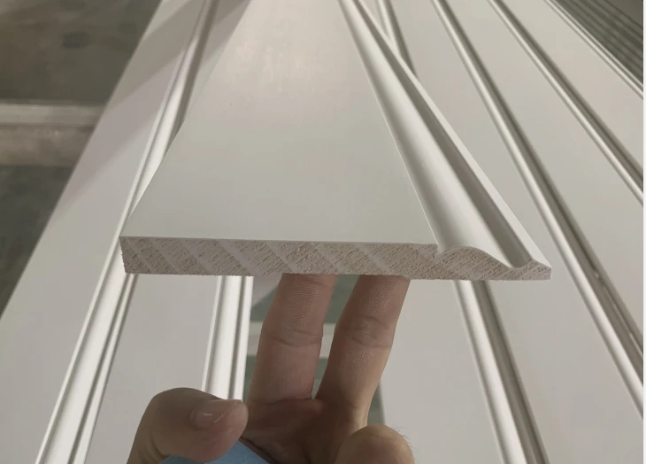White Primed Wood Trim Mouldings Base Board